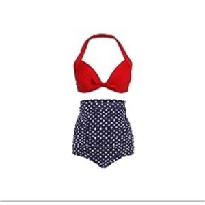 ThumbLike Polkadot Vintage high waisted swimsuit